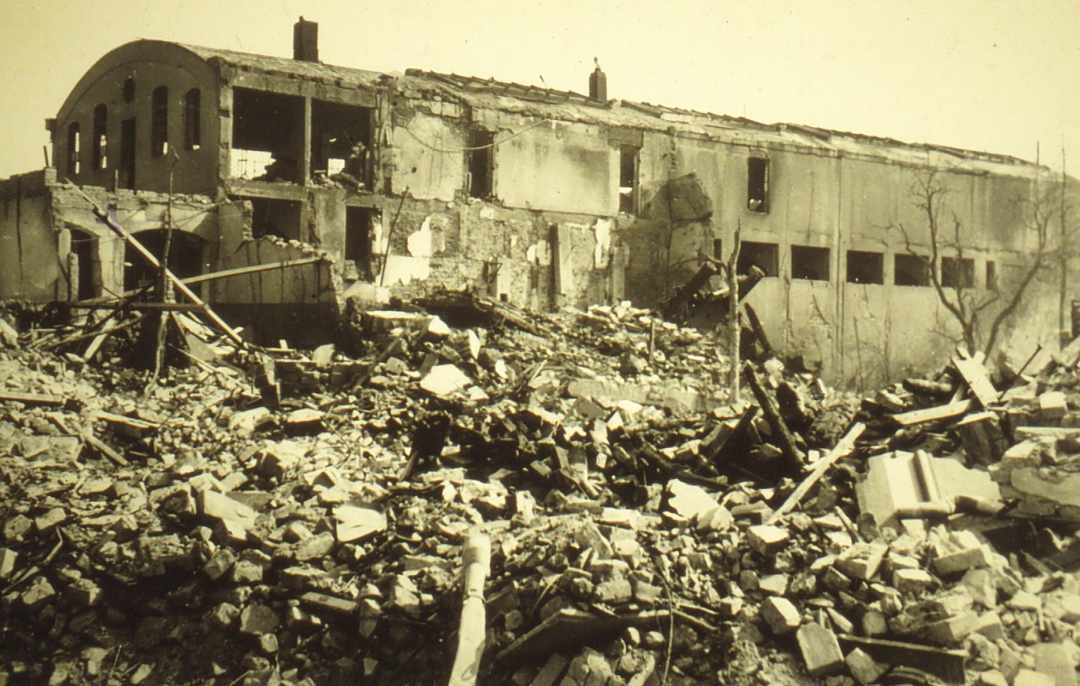 Ruine des ehemaligen Straßenbahndepots in Utbremen